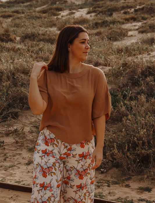 Blusa comprida Lisa