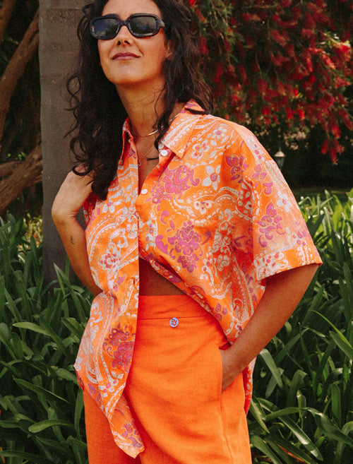 Camisa de algodão Hawaii