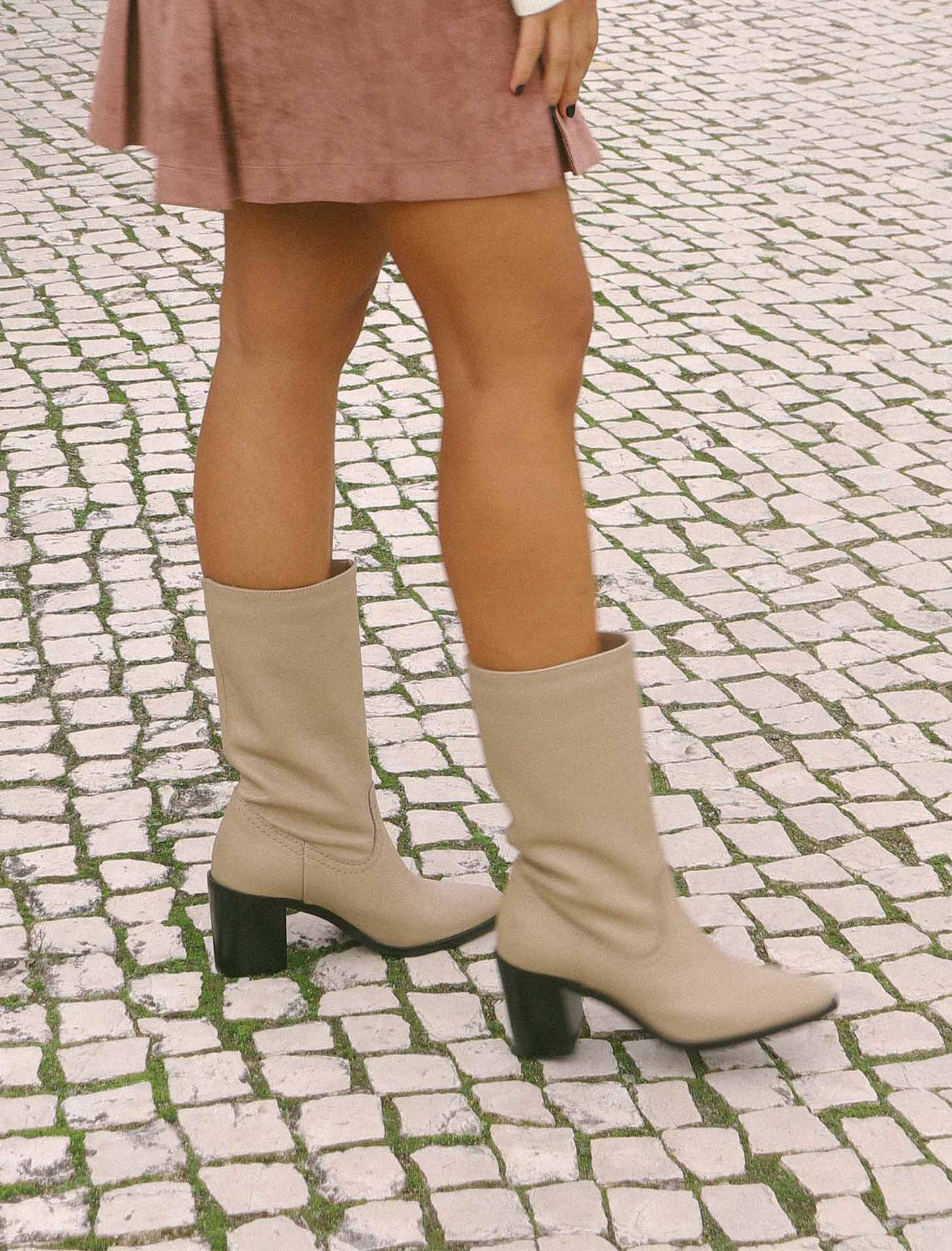 Botas em pele Alba