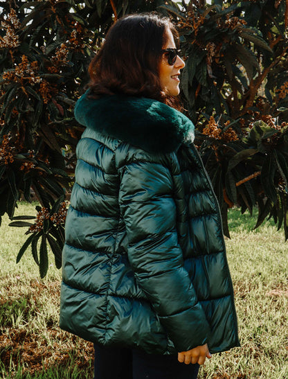 Parka acolchoada curta Fontanella