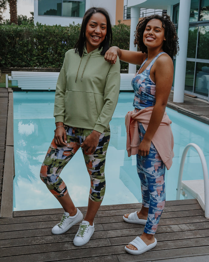 Printed ankle-length leggings