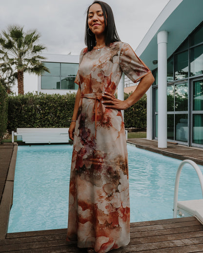 Vestido com Manga